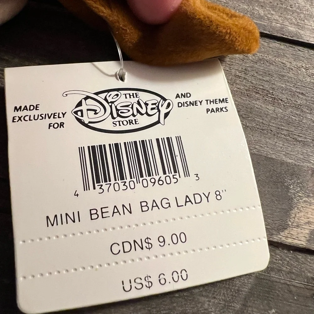 Disney Lady & Tramp Mini‎ Bean Bag Vintage